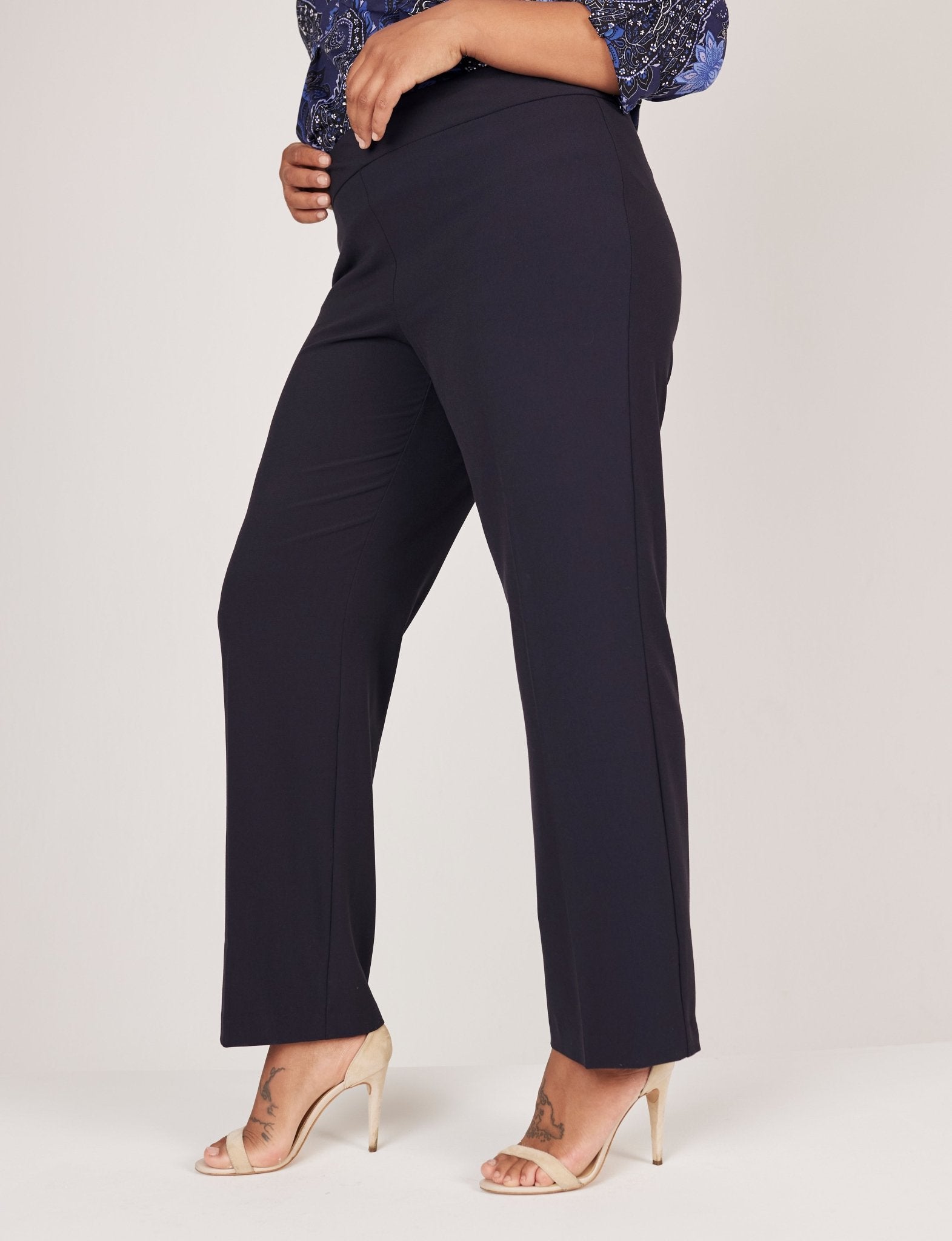 Roz & Ali Secret Agent Pull On Tummy Control Pants - Plus - DressbarnPants