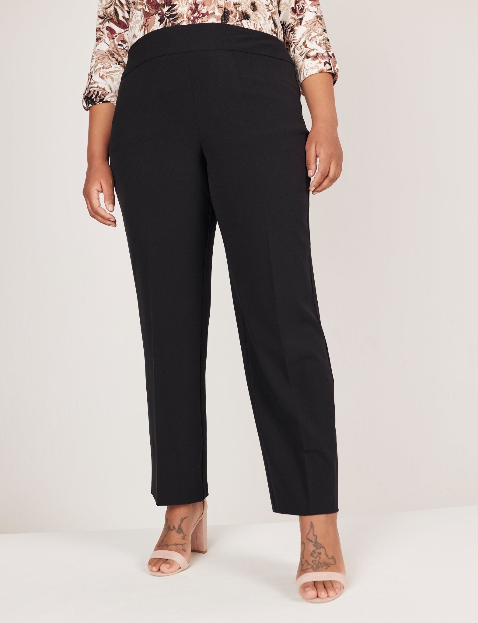 Roz & Ali Secret Agent Pull On Tummy Control Pants - Plus - DressbarnPants