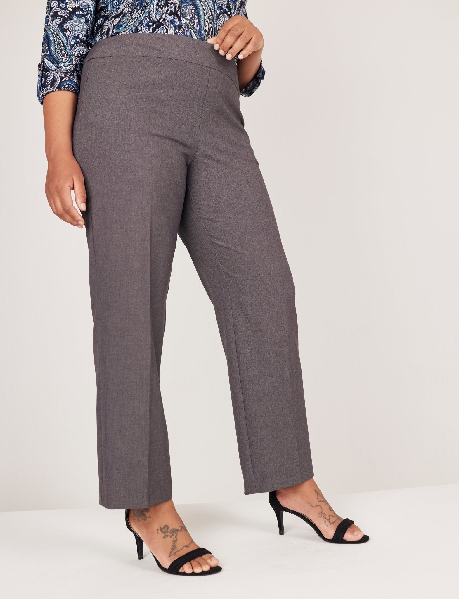 Roz & Ali Secret Agent Pull On Tummy Control Pants - Plus - DressbarnPants