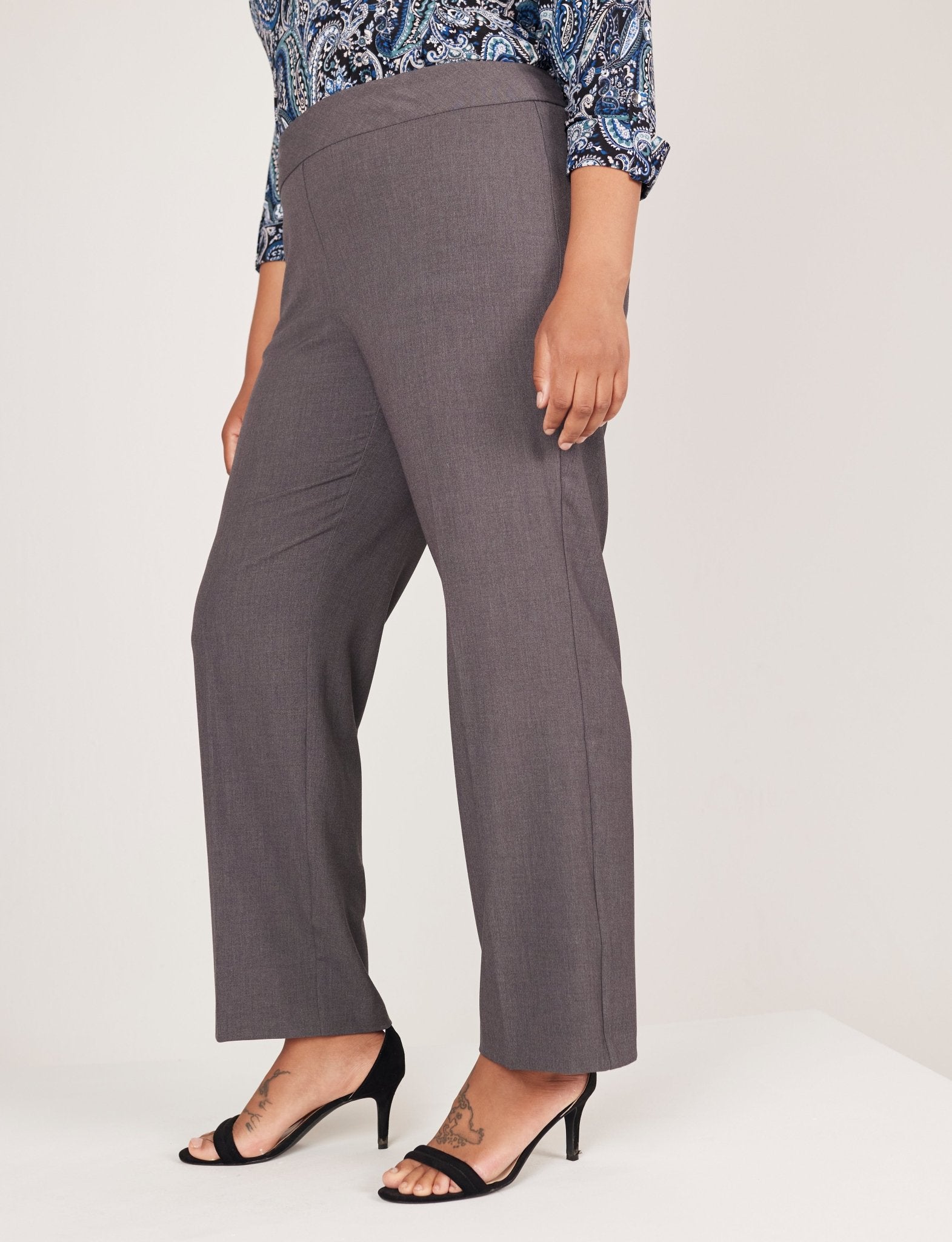 Roz & Ali Secret Agent Pull On Tummy Control Pants - Plus - DressbarnPants