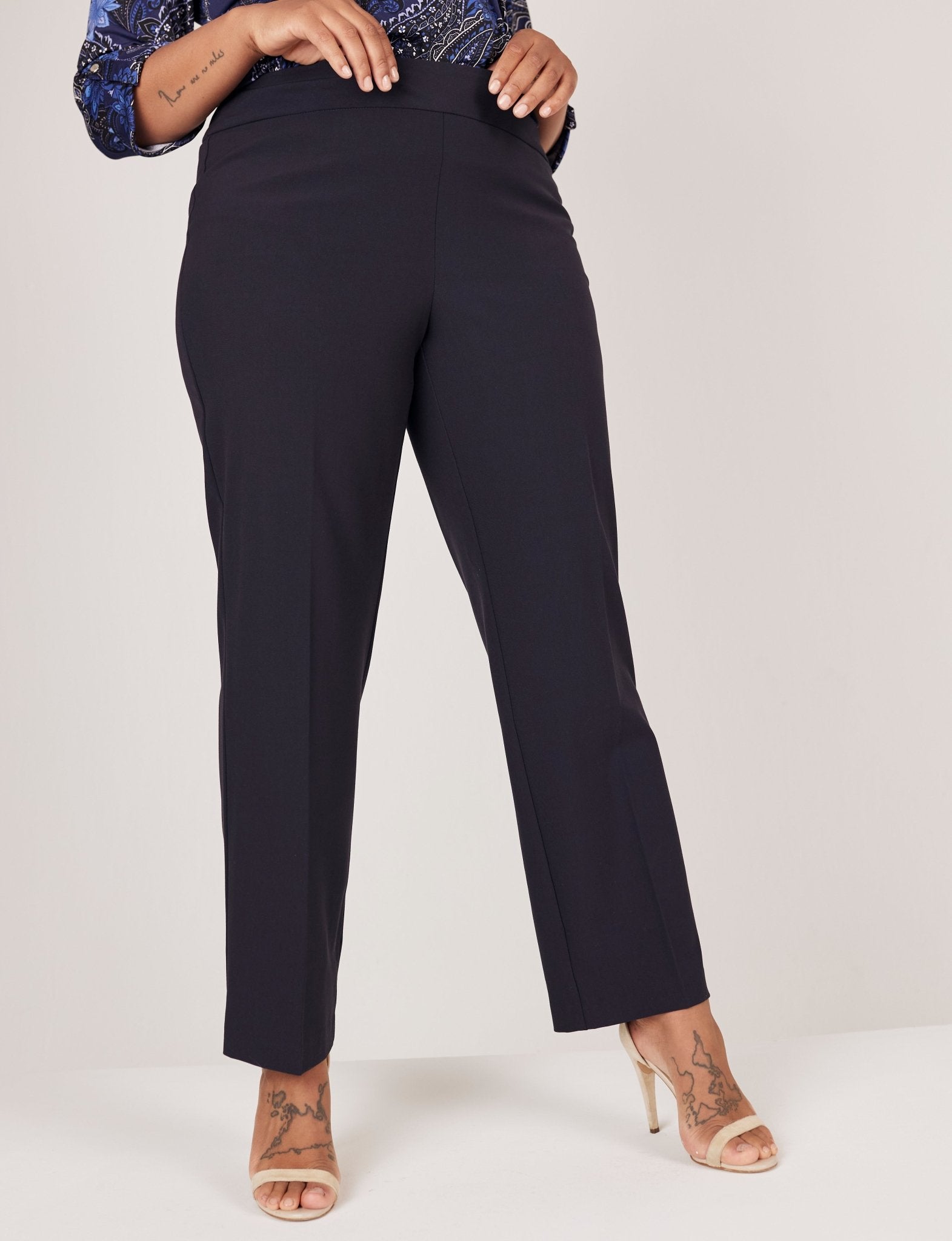 Roz & Ali Secret Agent Pull On Tummy Control Pants - Plus - DressbarnPants