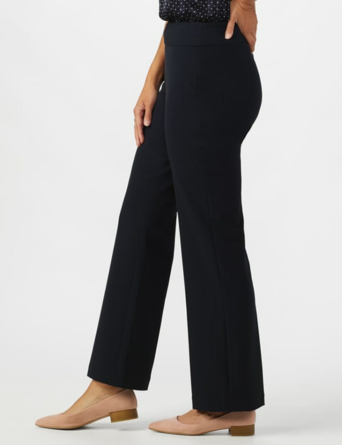 Roz & Ali Secret Agent Comfort Pull On Tummy Control Pant With L Pockets-  Average Pant Length