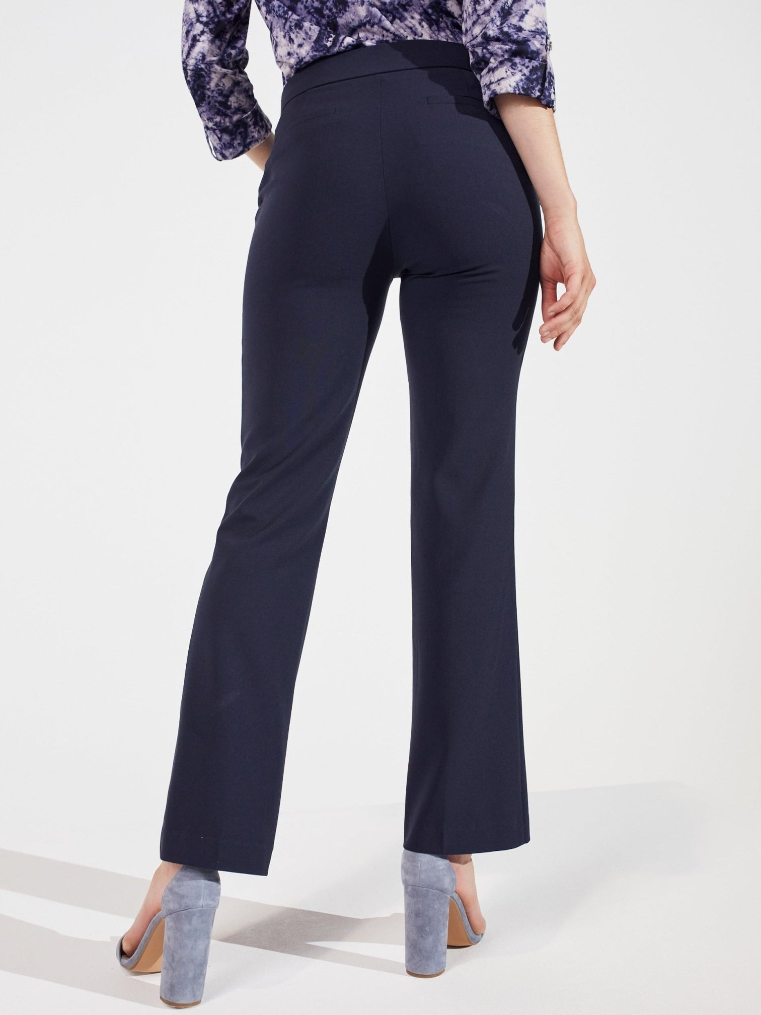 Roz & Ali™ Secret Agent Slight Tummy Control Bootcut Pants - Plus main image 1