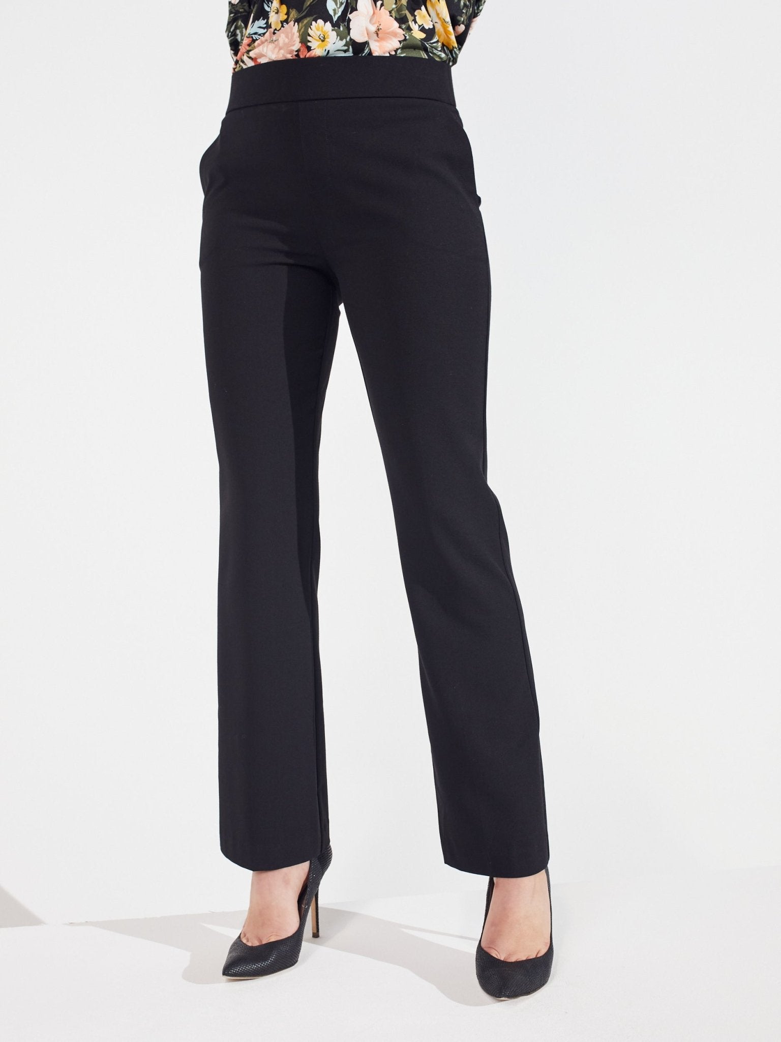 Women's Low Cut jeans Bootcut trousers denim black stretch with belt Size  6-14 | eBay