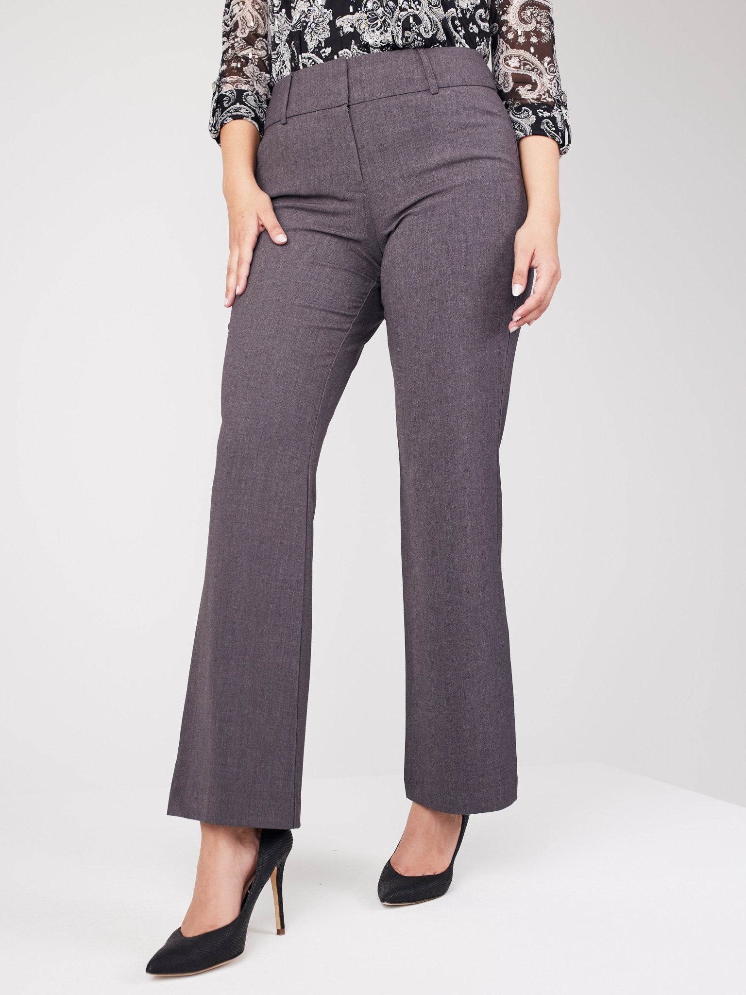 Roz & Ali Secret Agent Trouser With Cateye Pockets And Zipper - Plus - DressbarnPants