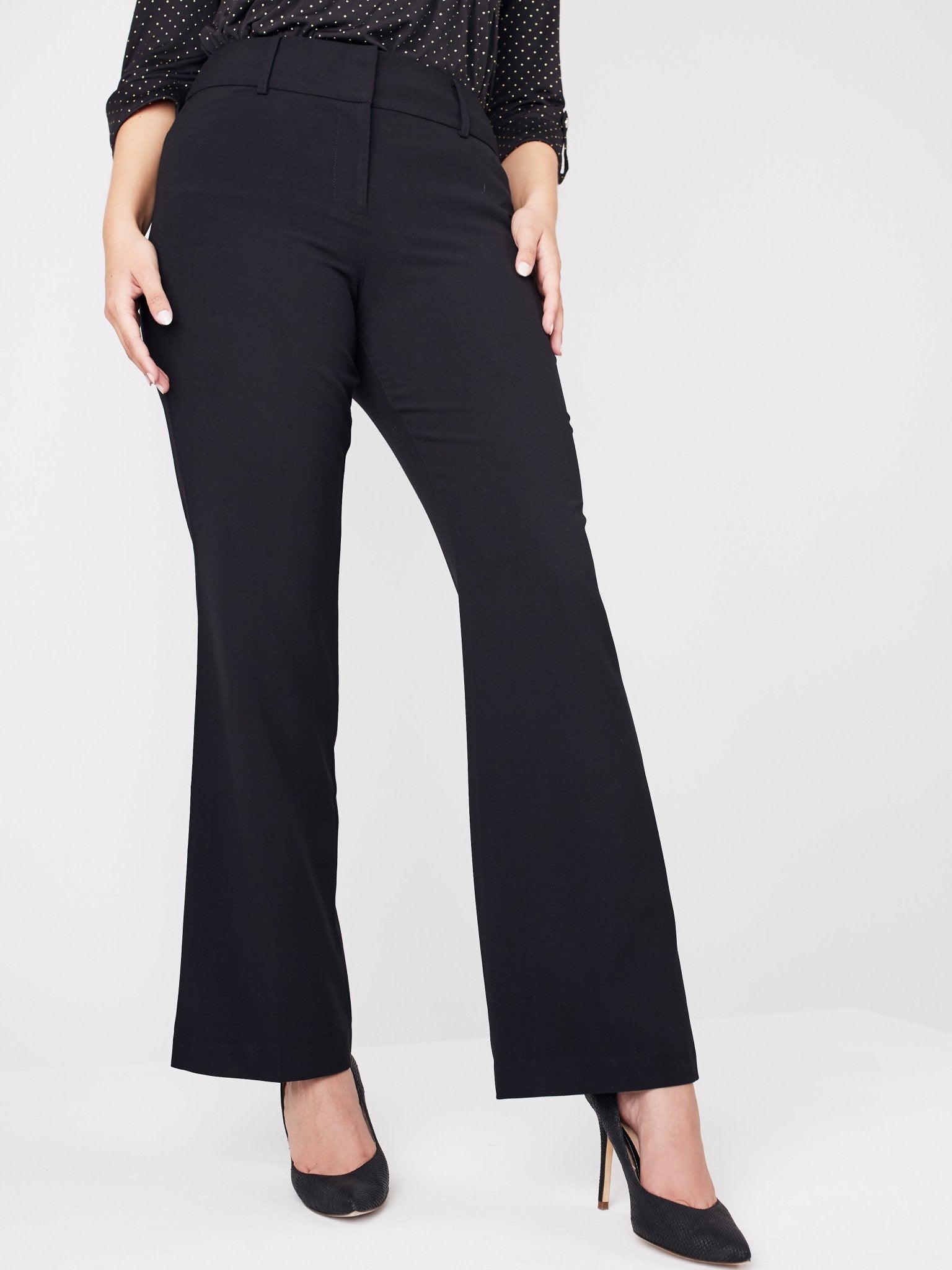 Roz & Ali Secret Agent Trouser With Cateye Pockets And Zipper - Plus - DressbarnPants