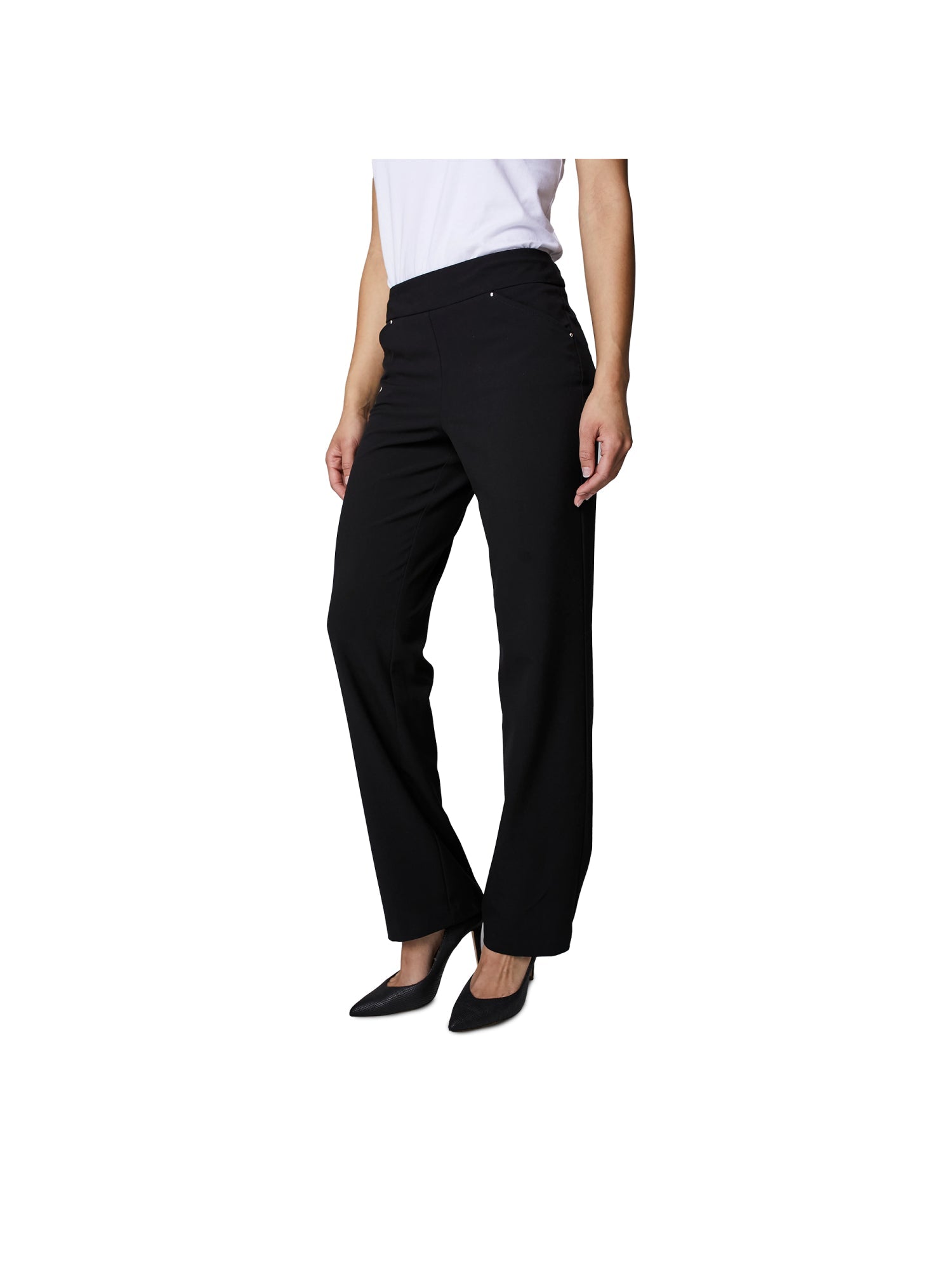 Roz & Ali Secret Agent Tummy Control Pants Cateye with Rivets - Short Length - DressbarnPants