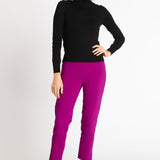 Roz & Ali Superstretch Magenta Pull On Ankle Pants - DressbarnPants