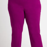 Roz & Ali Superstretch Magenta Pull On Ankle Pants - Plus - DressbarnPants