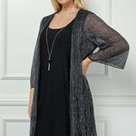 Sara Michelle 3/4 Bell Sleeve 2Fer Dress And Necklace - PLUS - DressbarnDresses