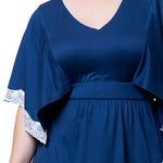 Sarah Lace Trim Top - Plus - DressbarnShirts & Blouses