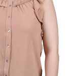 Short flutter Sleeve Blouse - DressbarnShirts & Blouses