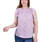 Short flutter Sleeve Blouse - DressbarnShirts & Blouses