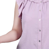 Short flutter Sleeve Blouse - DressbarnShirts & Blouses
