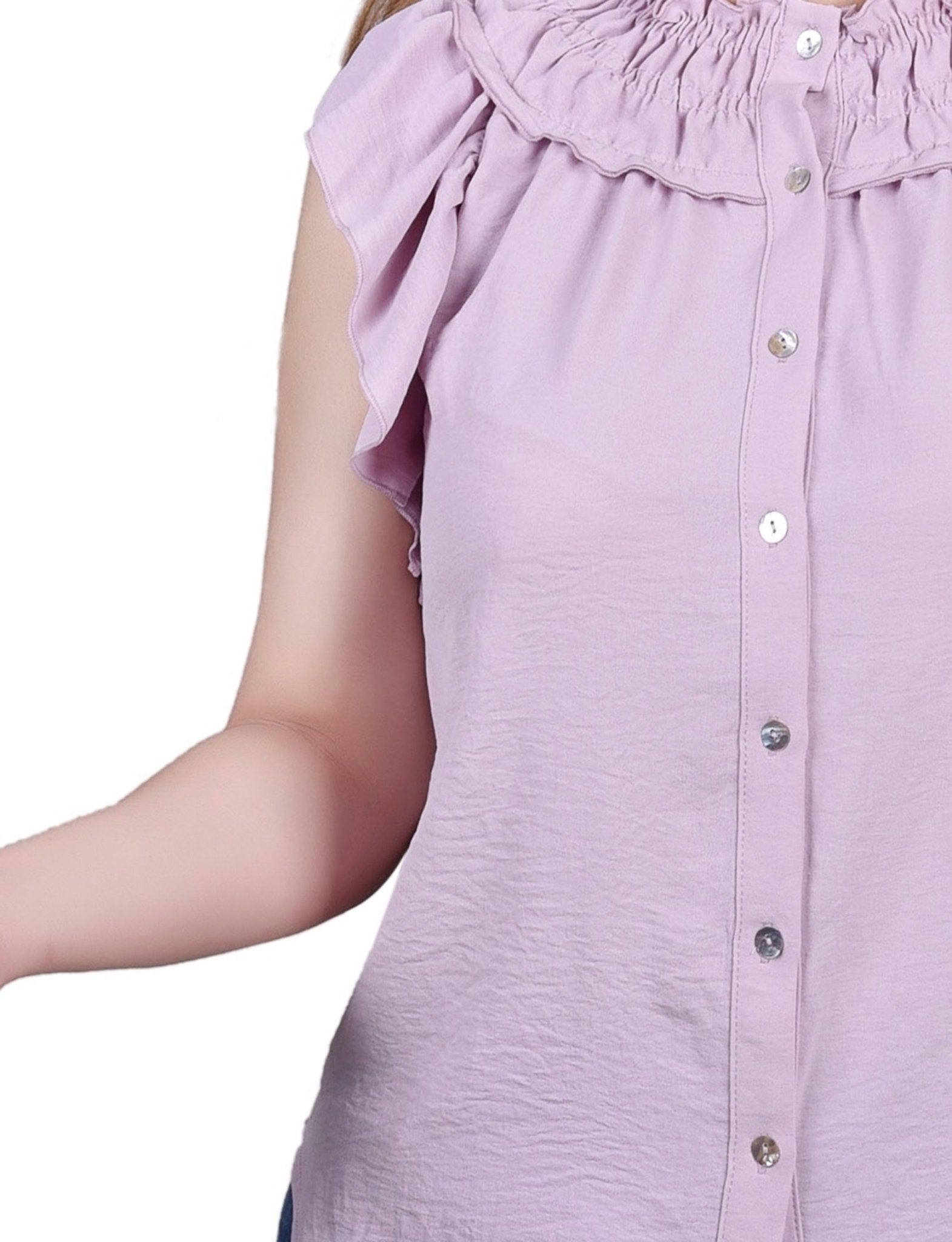 Short flutter Sleeve Blouse - DressbarnShirts & Blouses