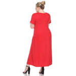 Short Sleeves Maxi Dress - Plus - DressbarnDresses