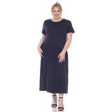 Short Sleeves Maxi Dress - Plus - DressbarnDresses