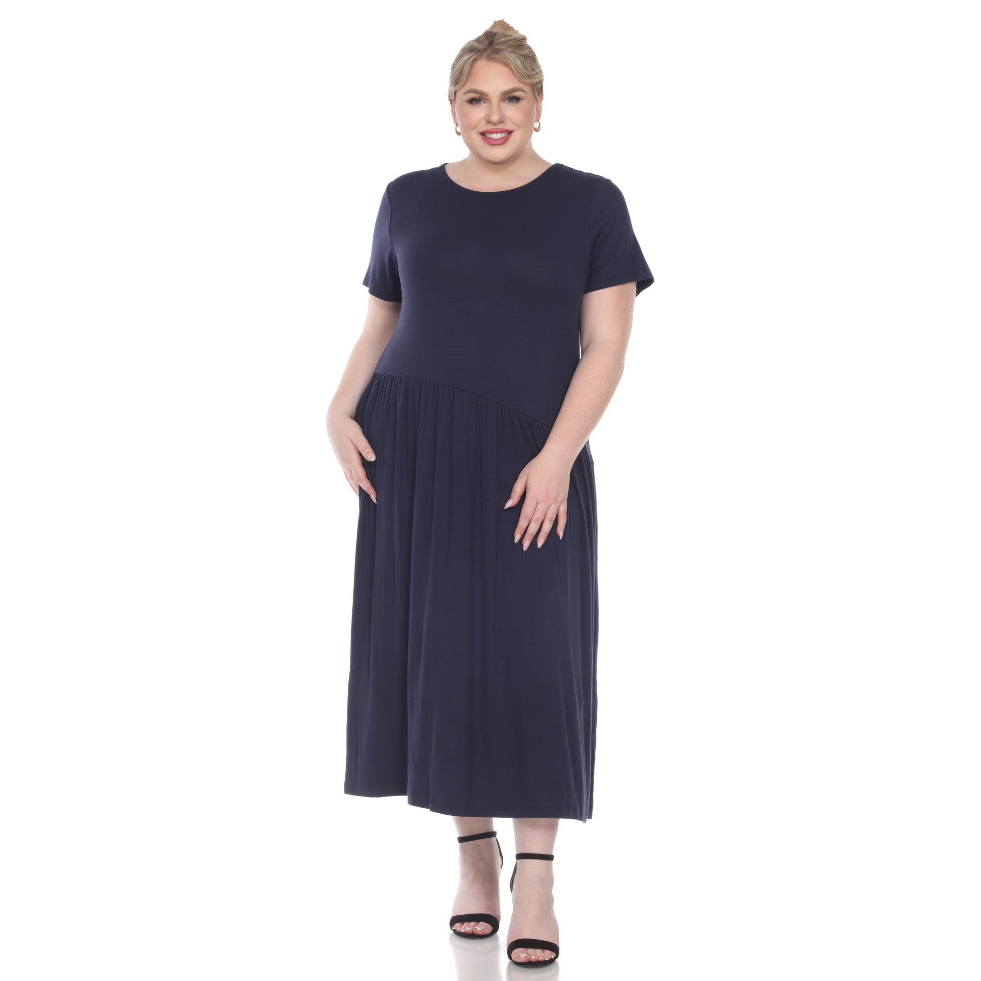short sleeve maxi dress plus SCOMCHIC Women's Plus Size Boho Maxi Dress Short Sleeve Square Neck Smocked Flowy A-Line Lace Trim Wedding Guest Dresses Black at Amazon Women's Clothing store