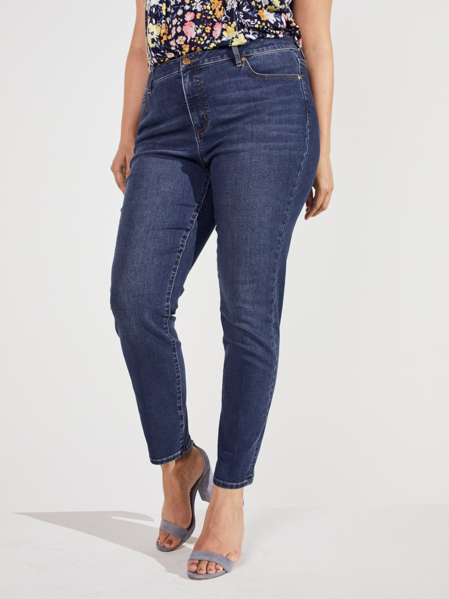 Signature Skinny 5 Pocket Denim Jean - Plus - DressbarnDenim