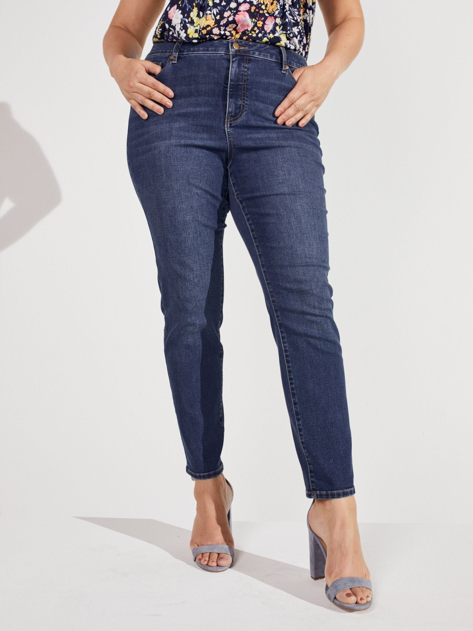 Signature Skinny 5 Pocket Denim Jean - Plus - DressbarnDenim