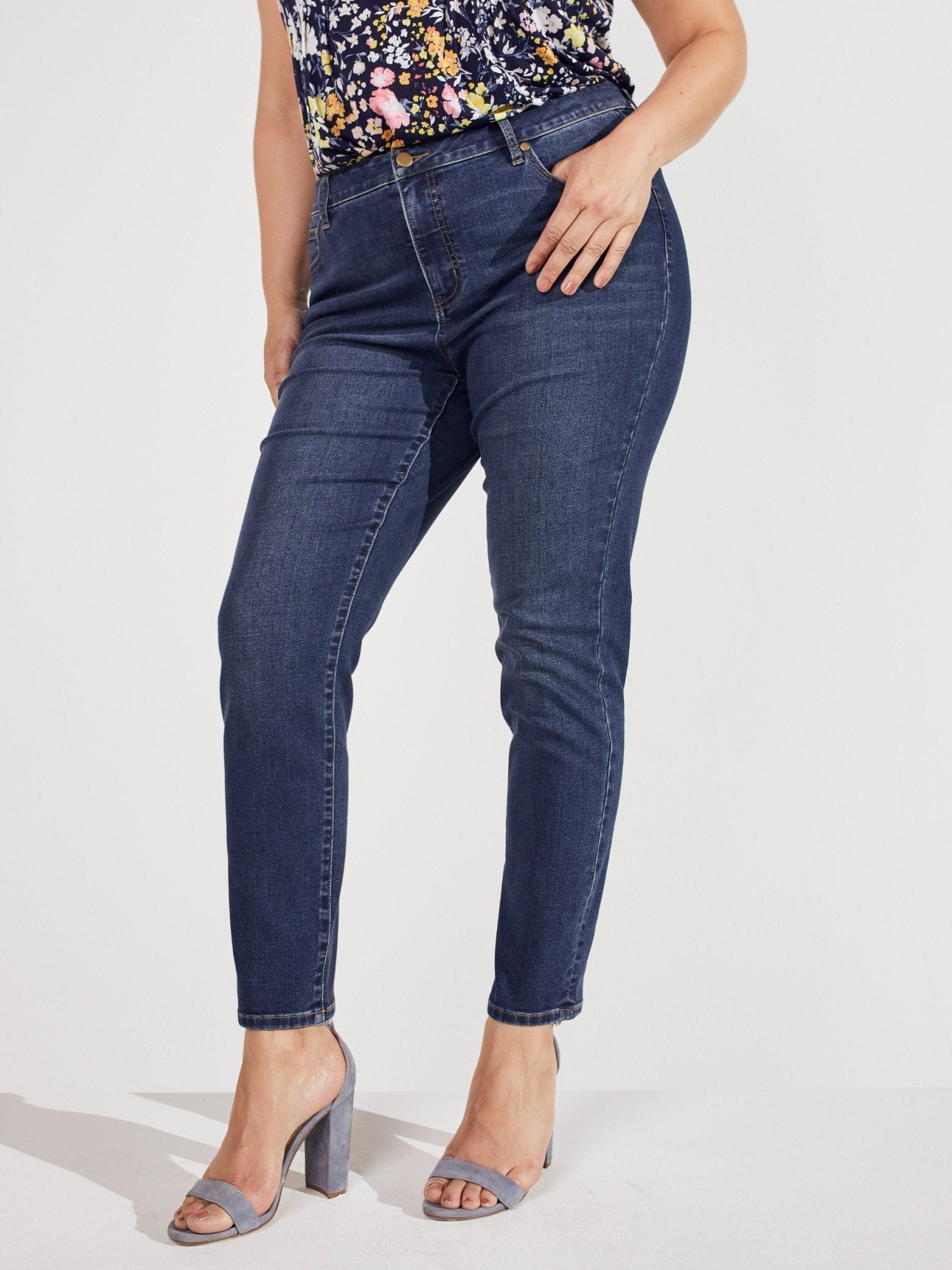 Signature Skinny 5 Pocket Denim Jean - Plus - DressbarnDenim