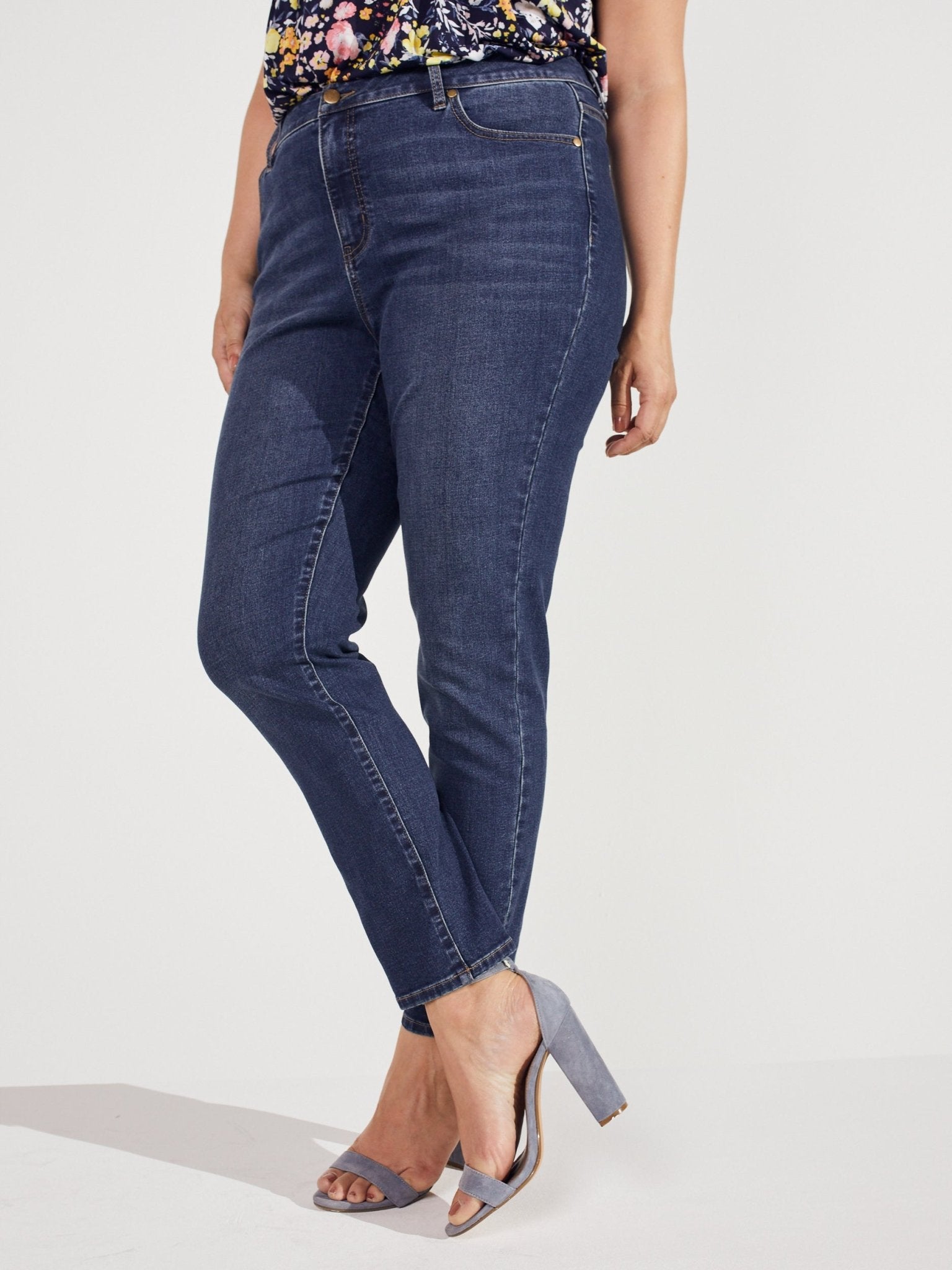 Signature Skinny 5 Pocket Denim Jean - Plus - DressbarnDenim