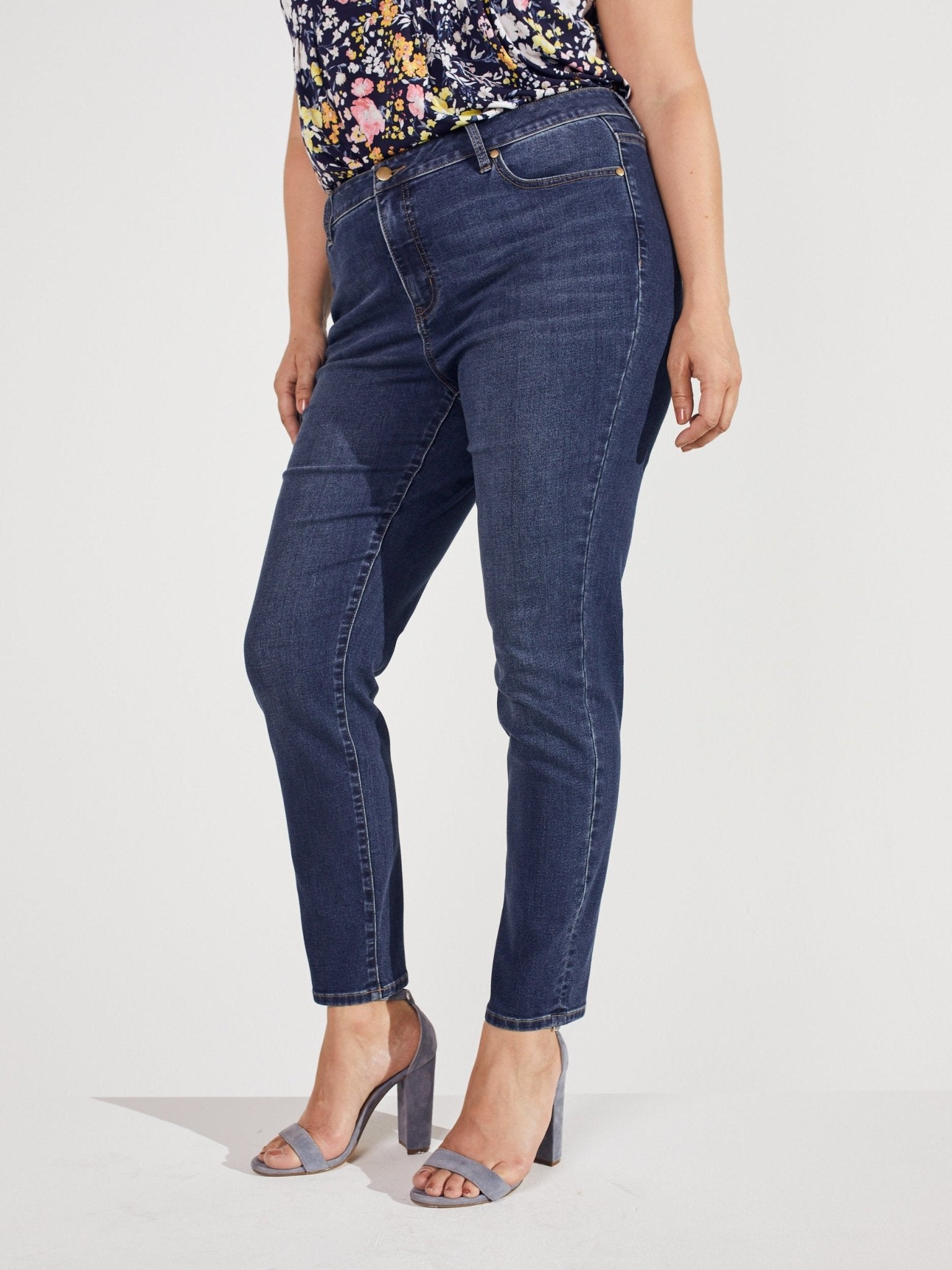 Signature Skinny 5 Pocket Denim Jean - Plus - DressbarnDenim