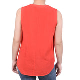 Sleeveless Blouse With Eyelet Insets - Petite - DressbarnShirts & Blouses