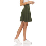 Solid Flared Skater Skirt - DressbarnSkirts