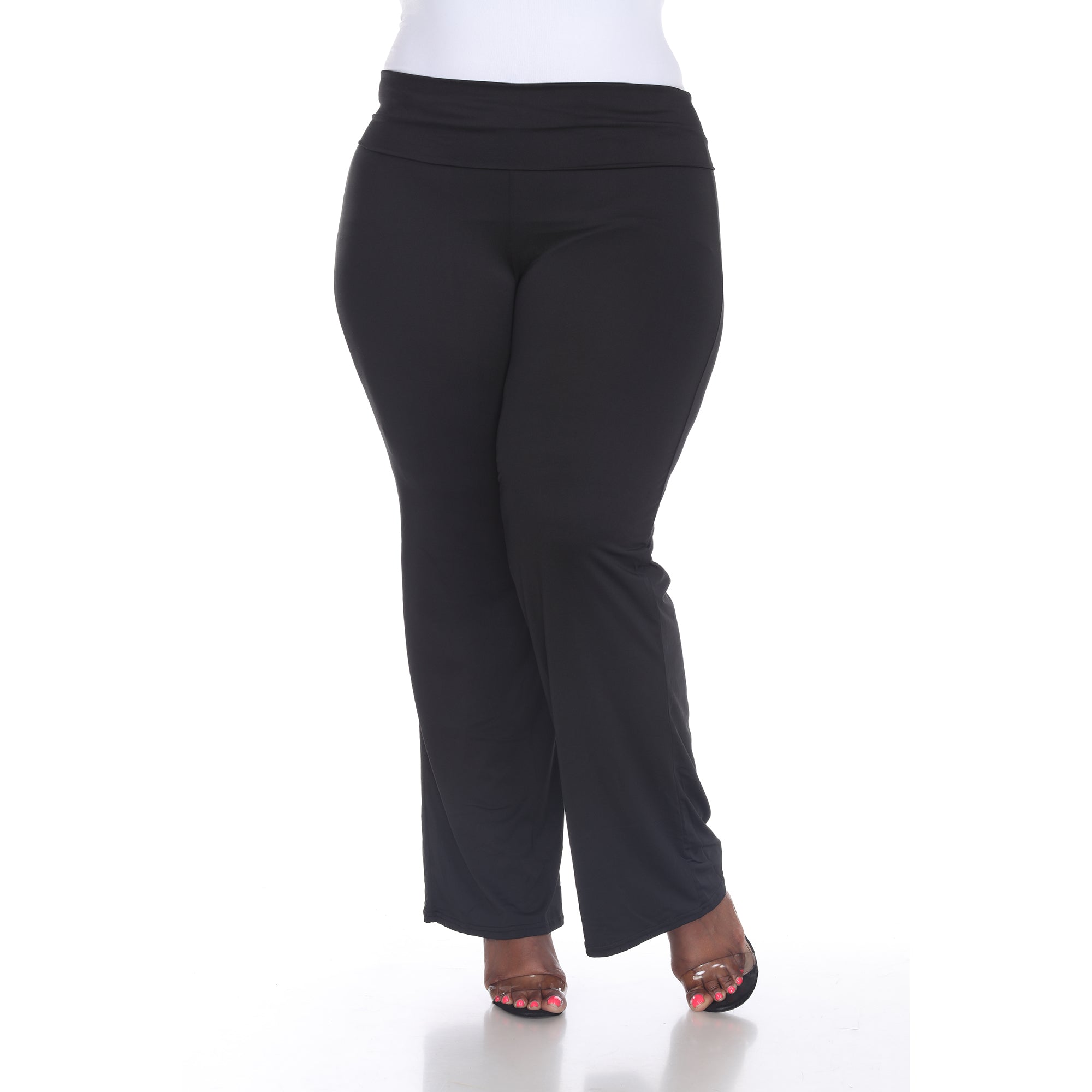 Solid Palazzo Pants - Plus - DressbarnPants