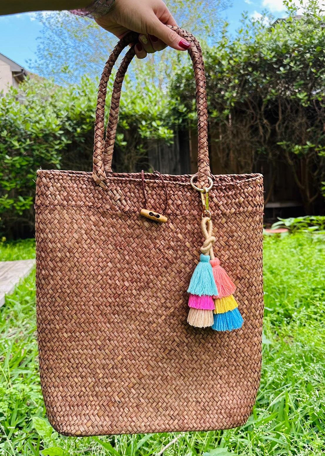 Spring Straw Shopping Bag - DressbarnHandbags & Wallets