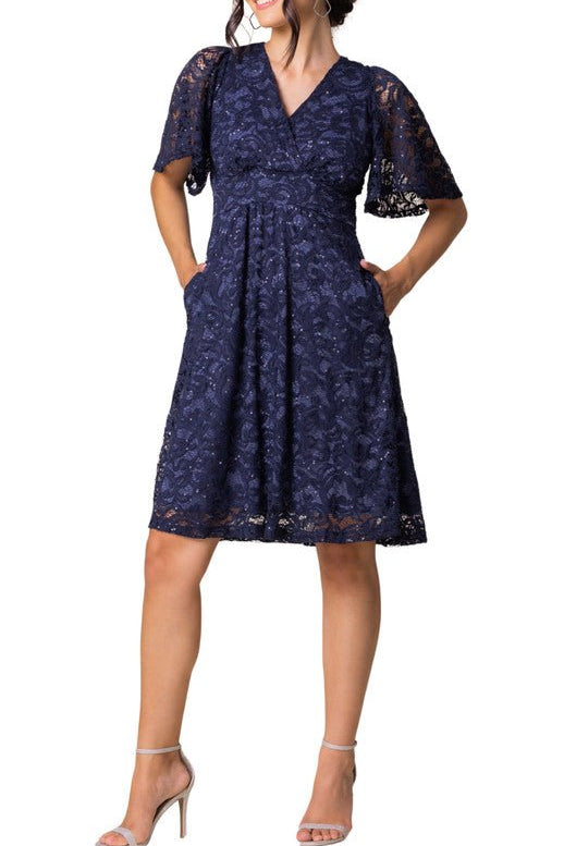 Starry Sequin Lace Cocktail Dress - DressbarnKnee Length & Midi Dresses