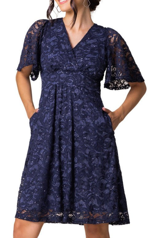Starry Sequin Lace Cocktail Dress - DressbarnKnee Length & Midi Dresses