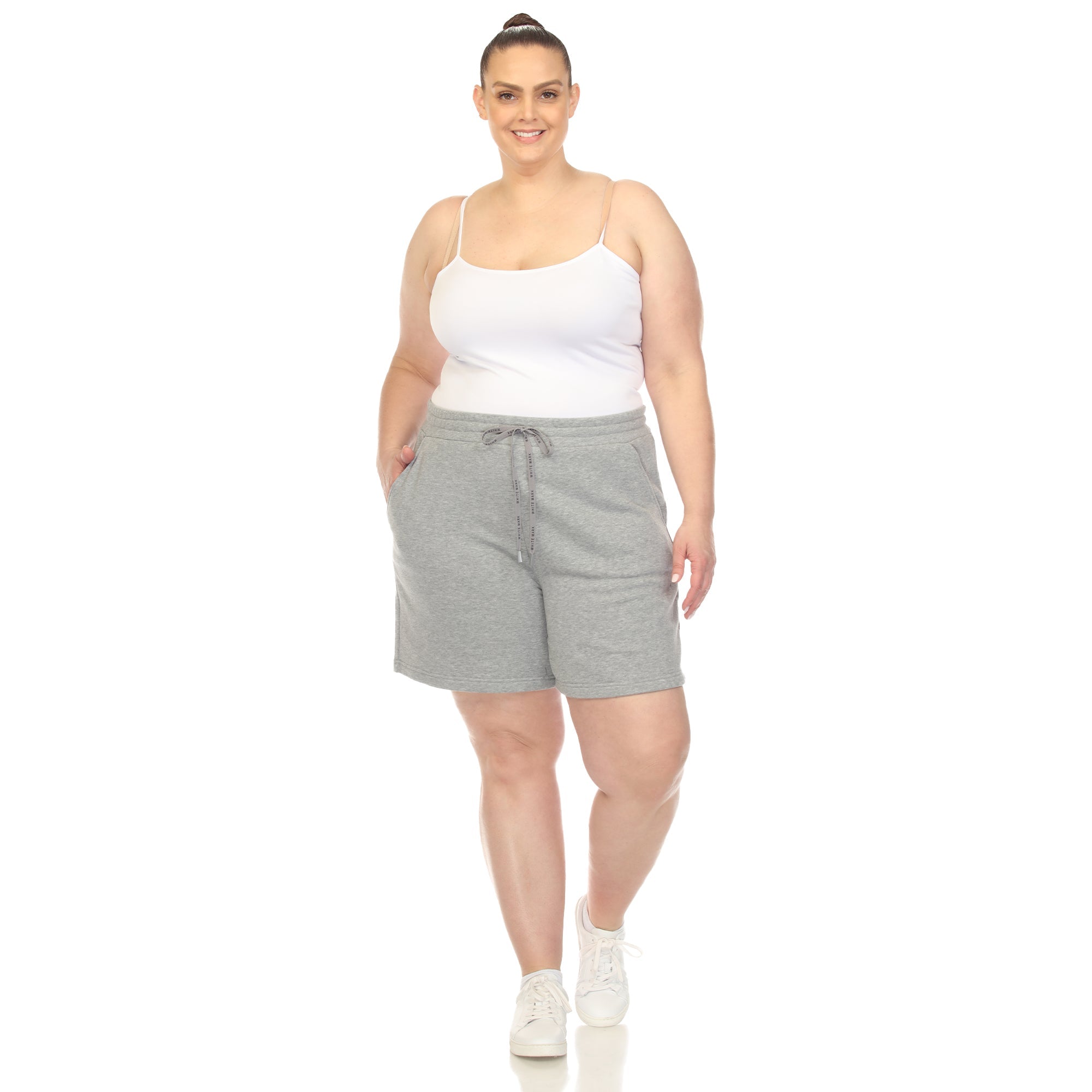 Super Soft Drawstring Waistband Sweat Short - Plus - DressbarnShorts & Capris