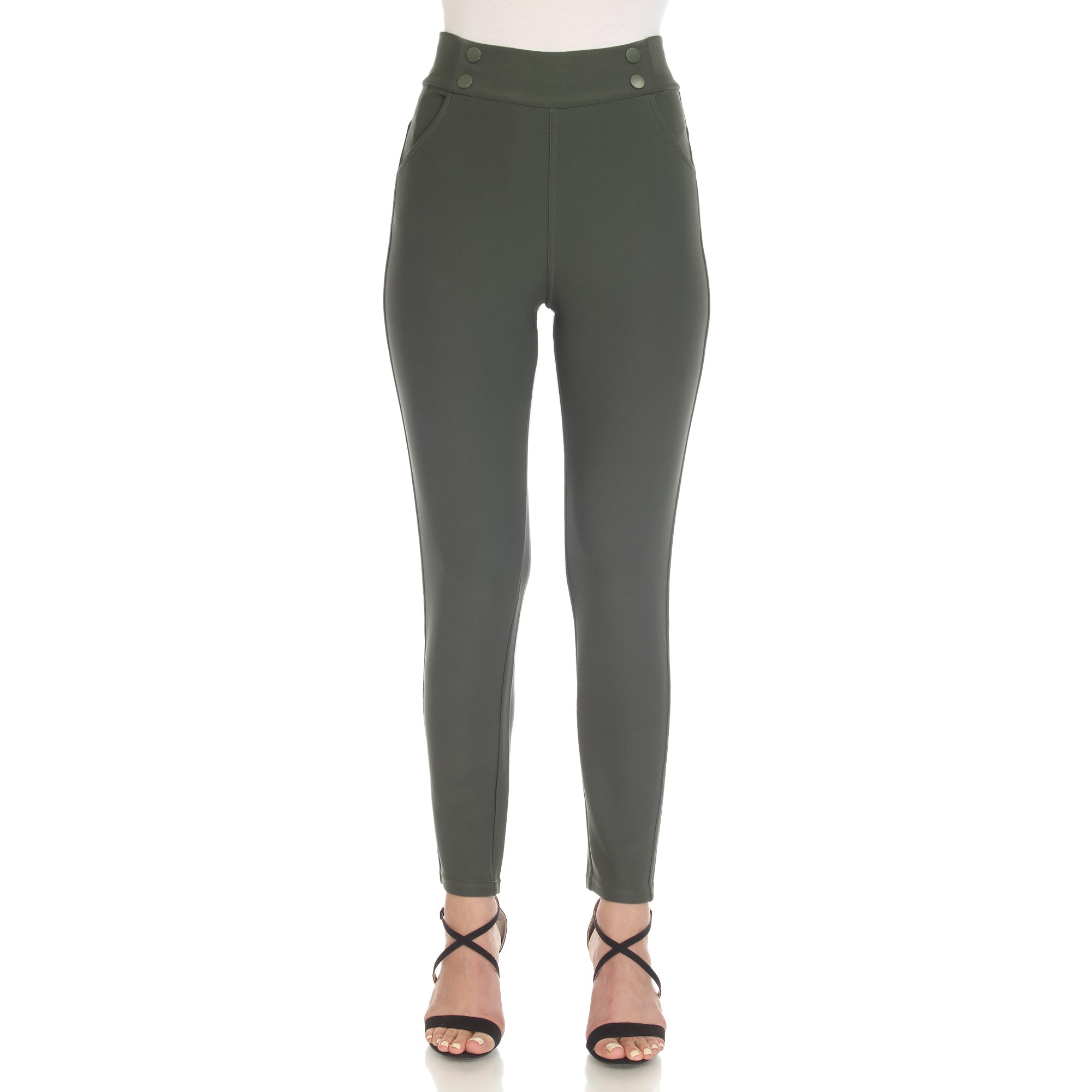 Super Soft Elastic Waistband Scuba Pants - DressbarnPants