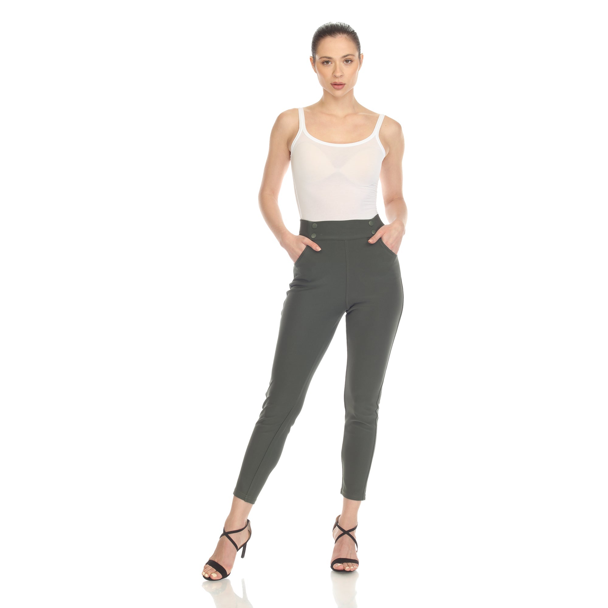 Super Soft Elastic Waistband Scuba Pants - DressbarnPants