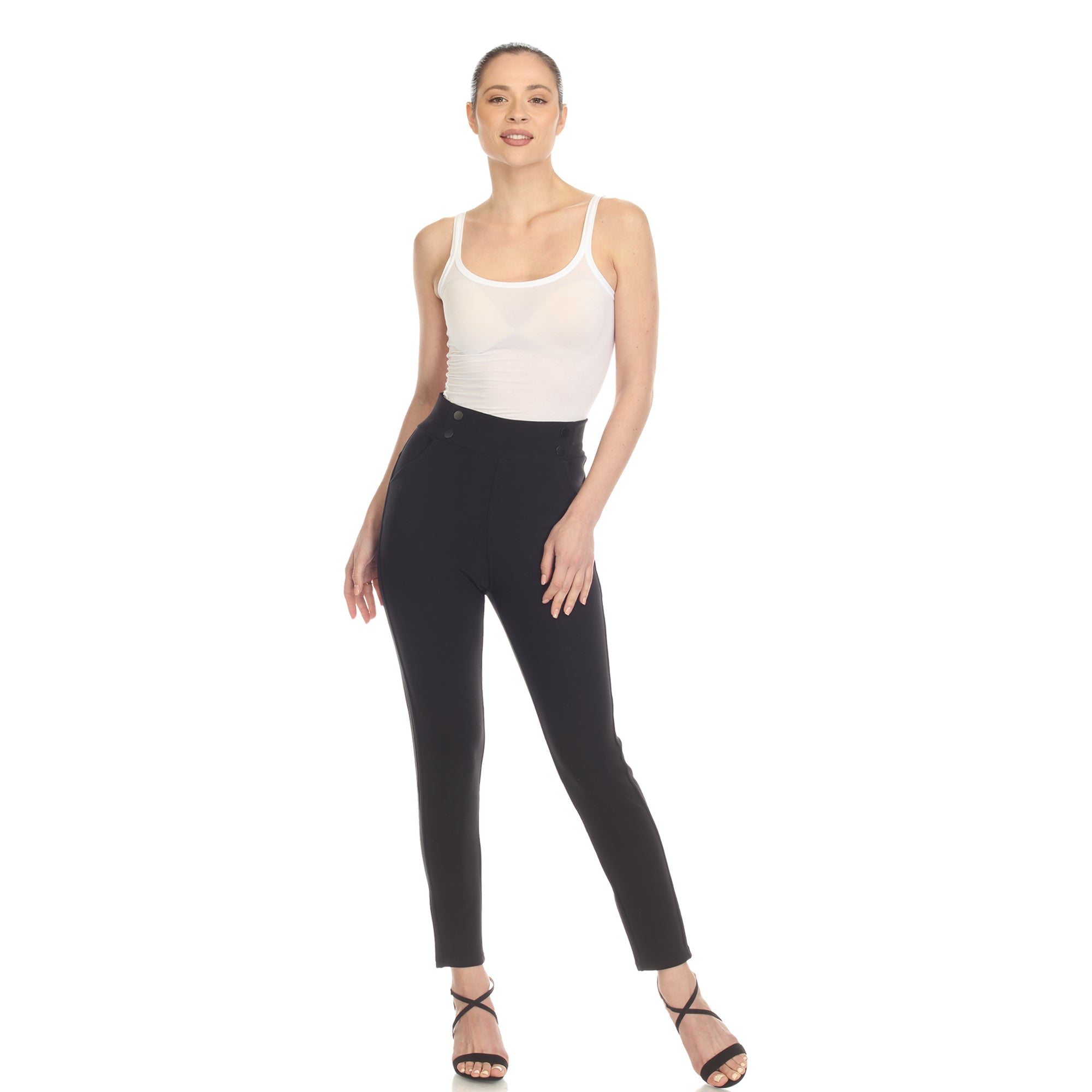Super Soft Elastic Waistband Scuba Pants - DressbarnPants