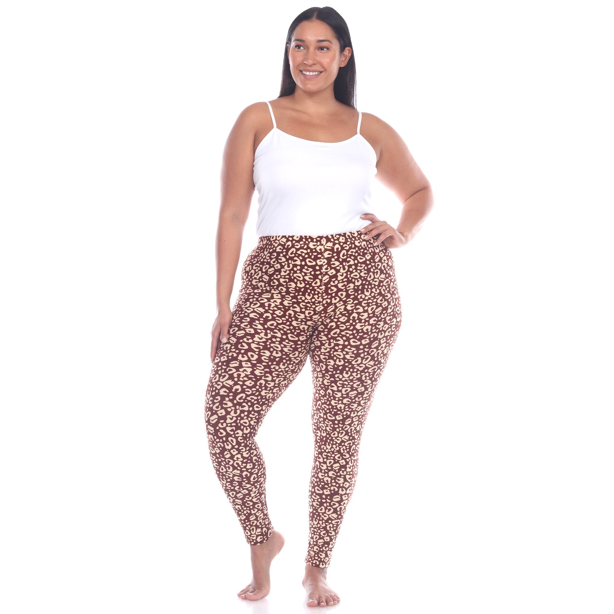 Super Soft Leopard Printed Leggings - Plus - DressbarnLeggings