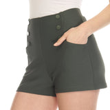 Tailored Front Button Shorts - DressbarnShorts & Capris