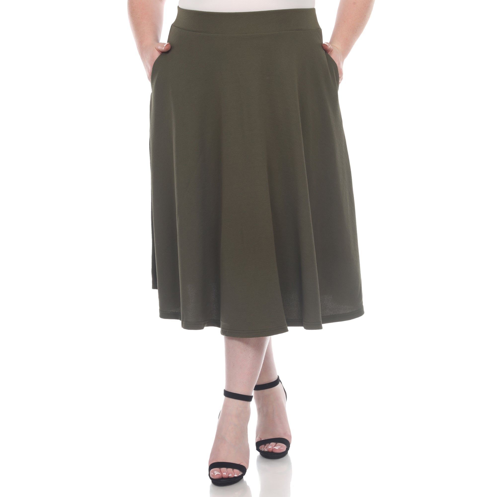 Tasmin Flare Midi Skirts - Plus - DressbarnSkirts