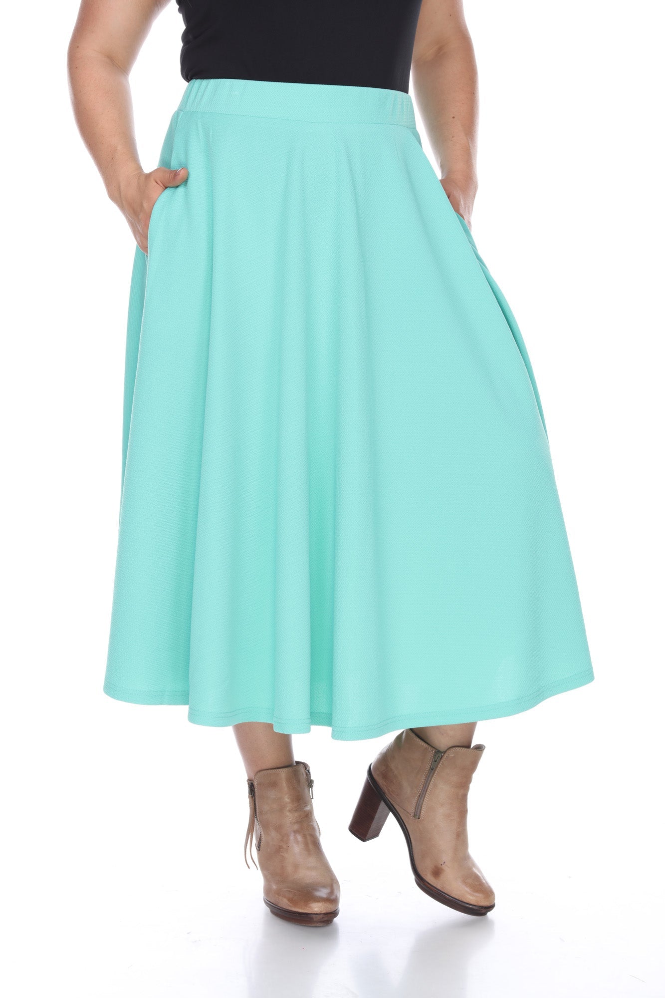 Tasmin Flare Midi Skirts - Plus - DressbarnSkirts