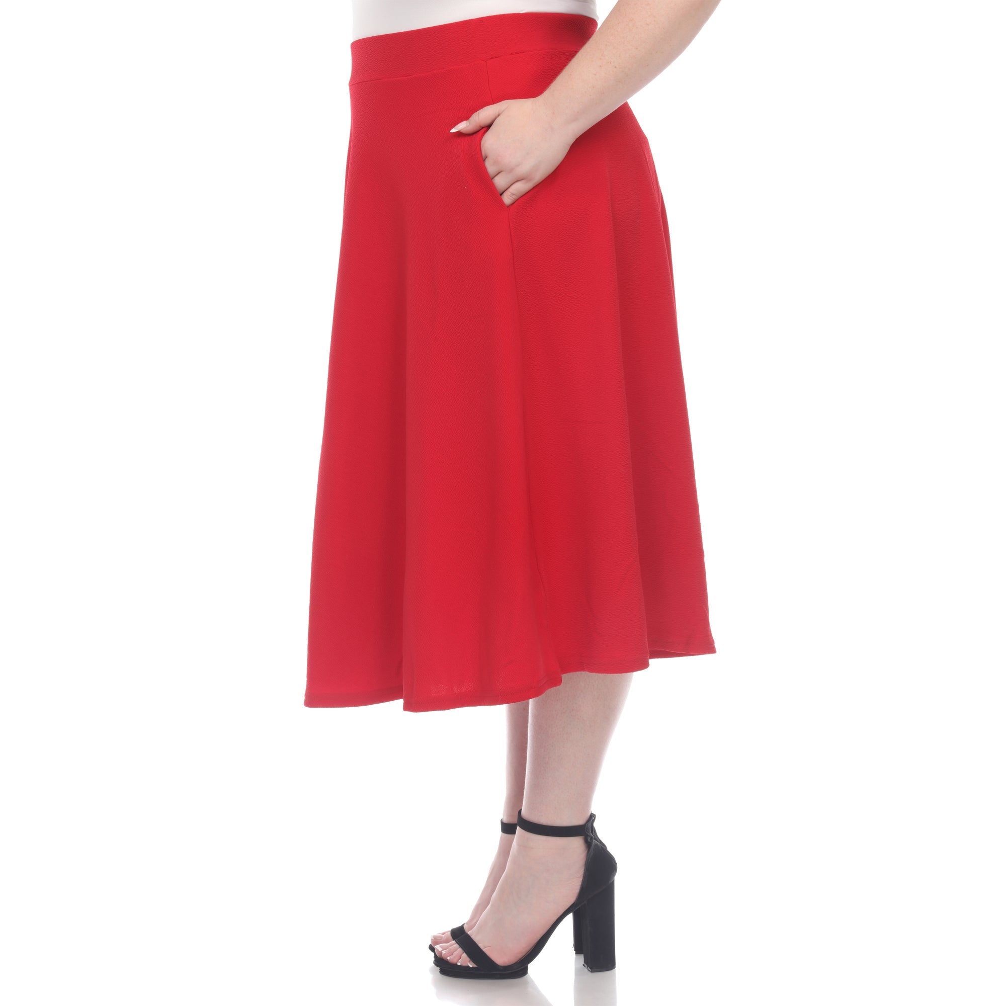 Tasmin Flare Midi Skirts - Plus - DressbarnSkirts