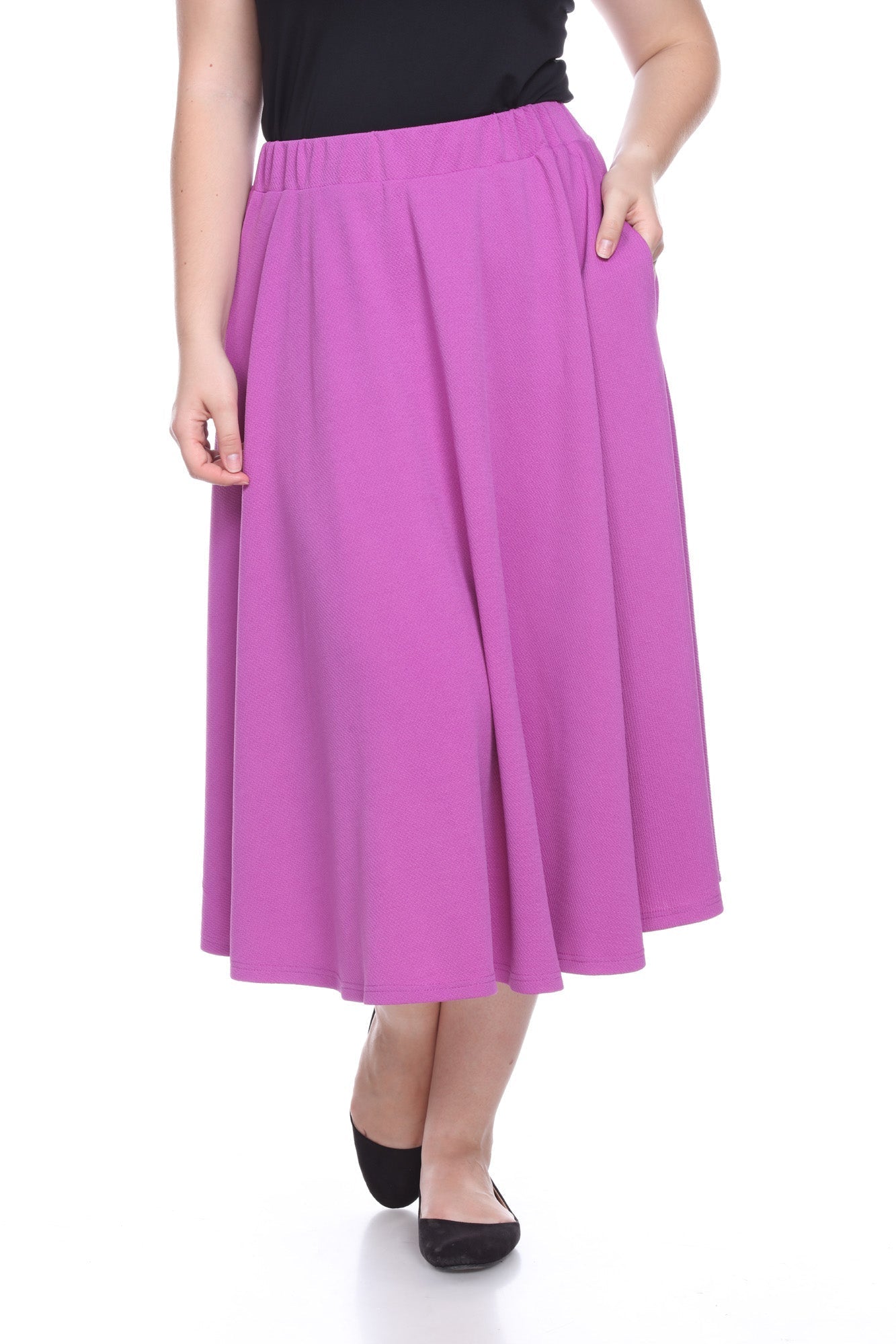 Tasmin Flare Midi Skirts - Plus - DressbarnSkirts