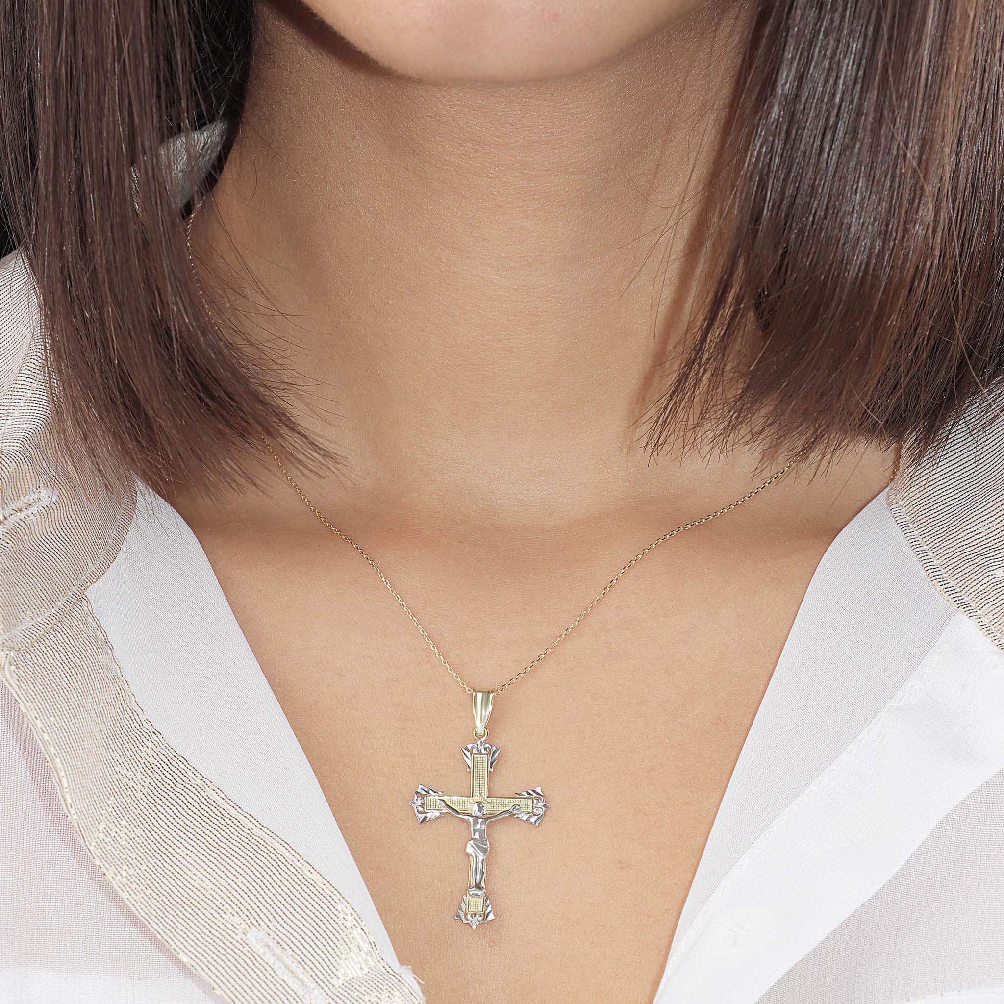 The Jordan Crucifix Pendant | Large - DressbarnCharms & Pendants