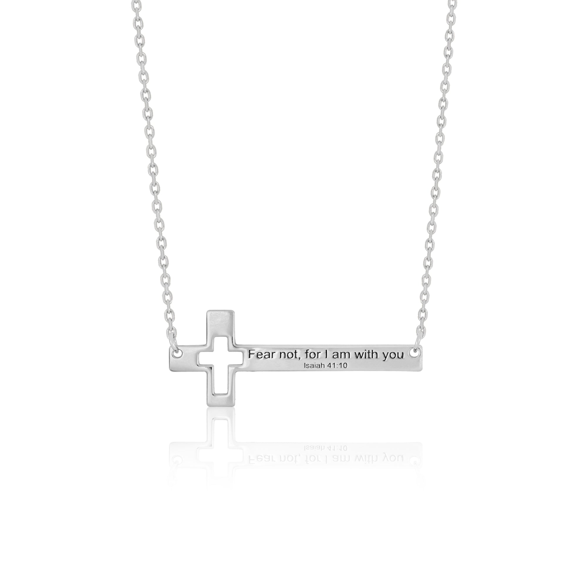 The Saphira Sideways Cross Necklace - DressbarnNecklaces