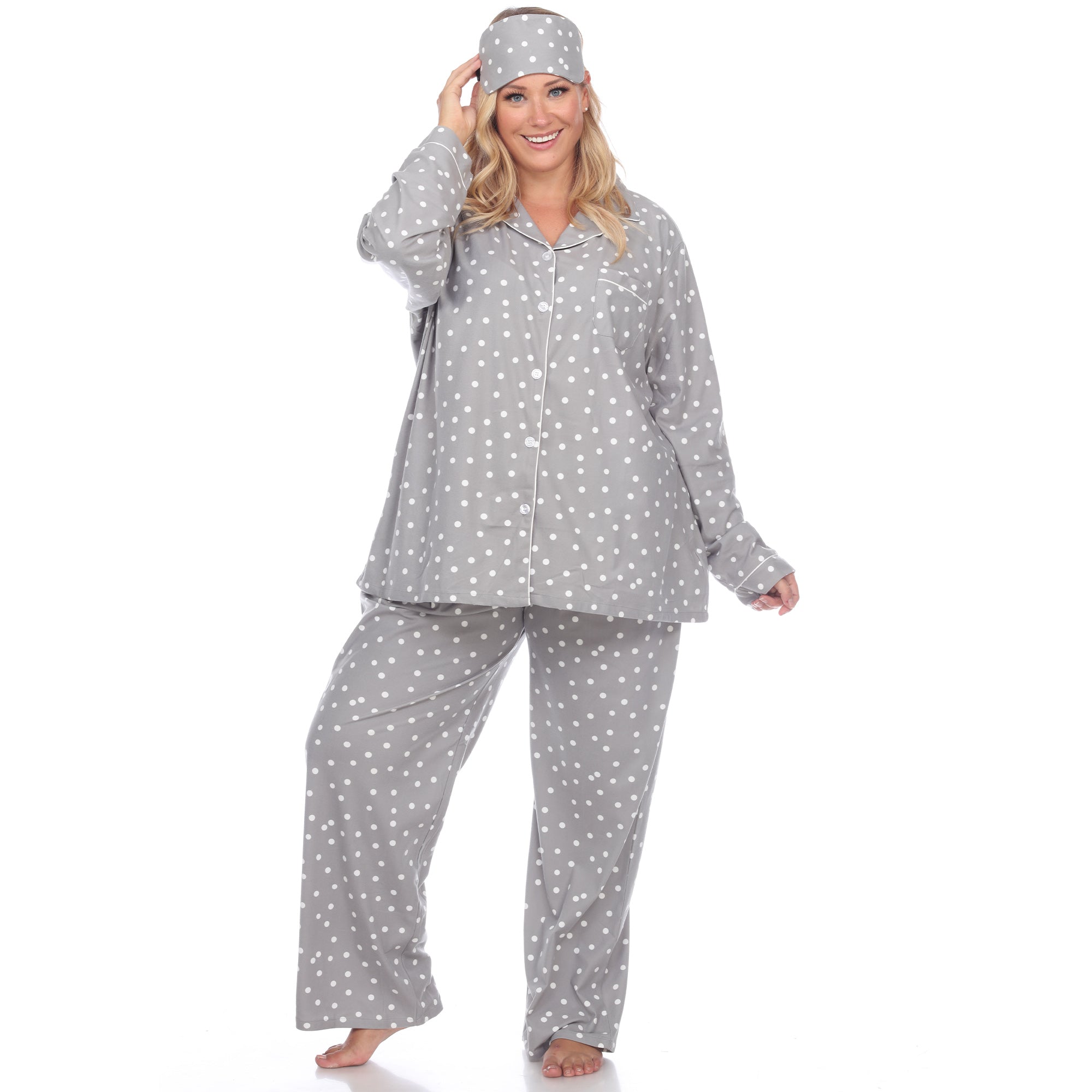 Three-Piece Pajama Set - Plus - DressbarnLounge Sets