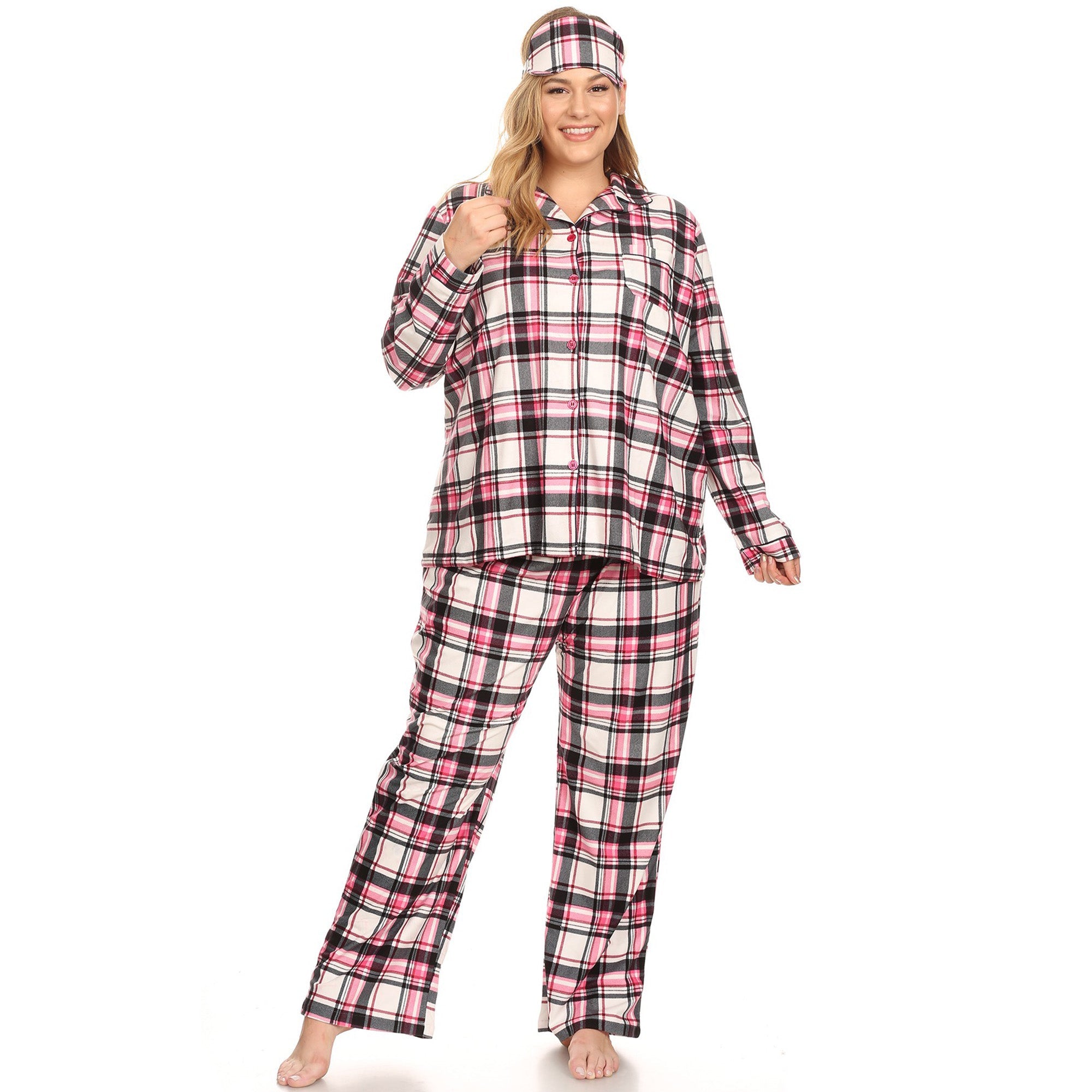 Three-Piece Pajama Set - Plus - DressbarnLounge Sets