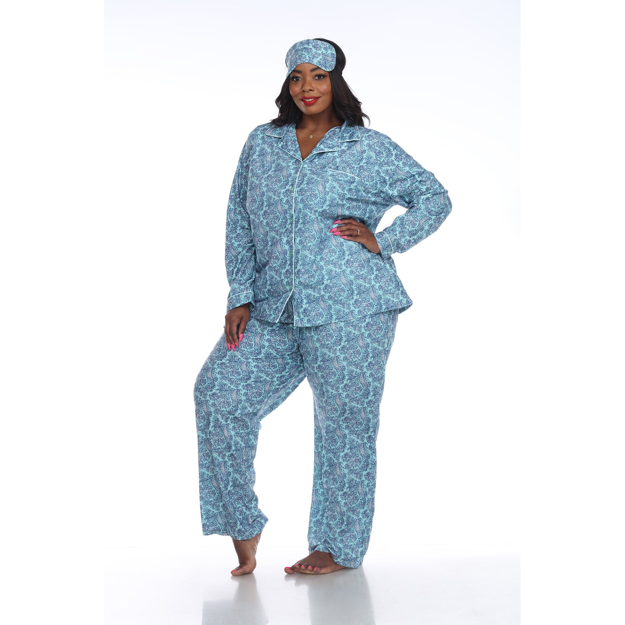Three-Piece Pajama Set - Plus - DressbarnLounge Sets