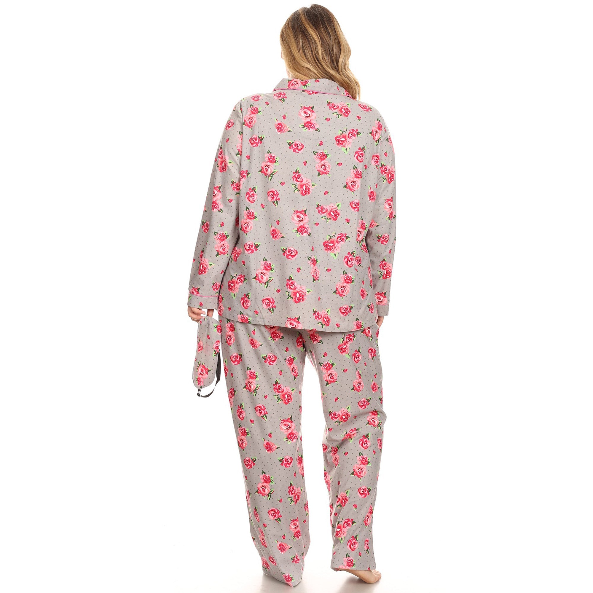 Three-Piece Pajama Set - Plus - DressbarnLounge Sets