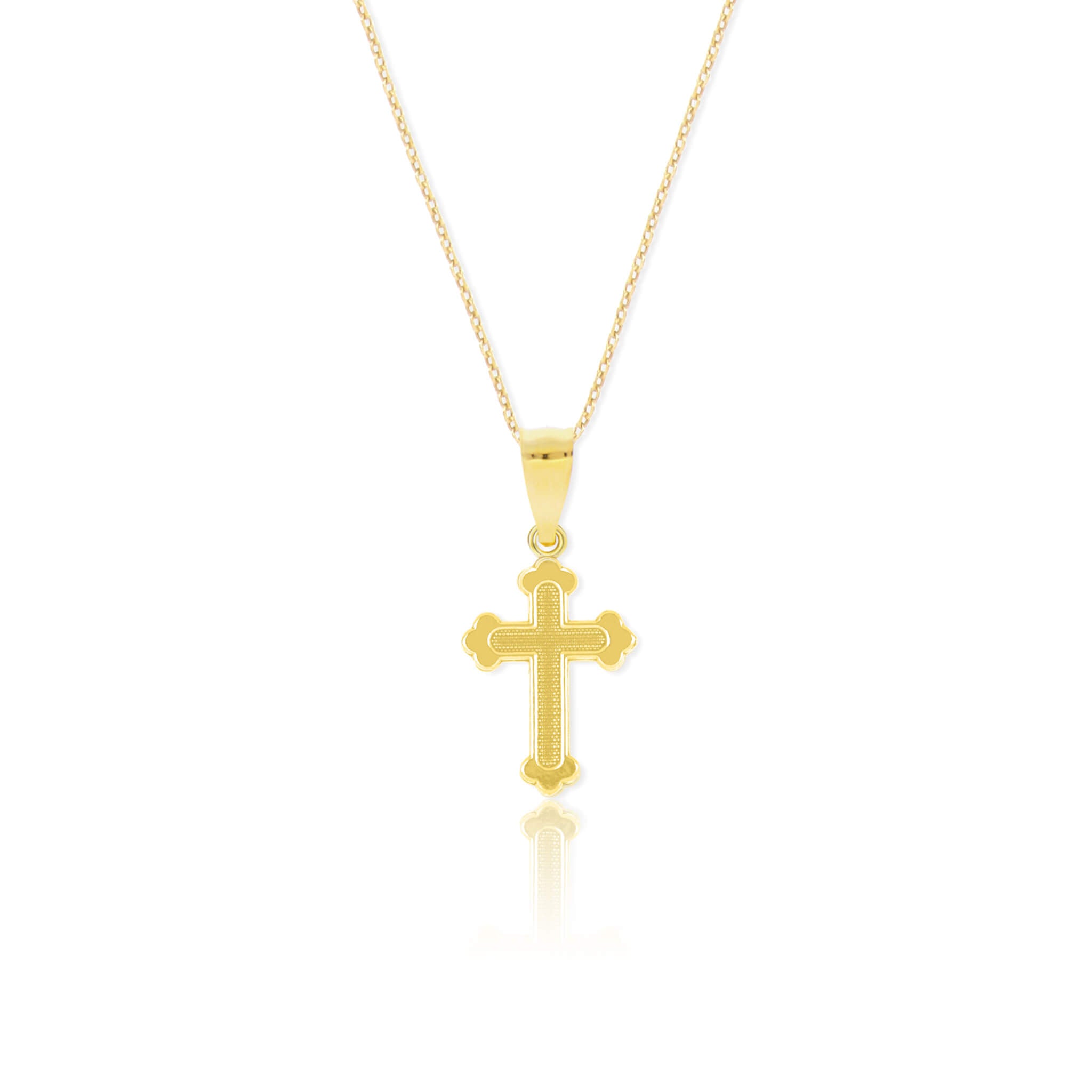 Three Pointed Style Cross Pendant Necklace - DressbarnNecklaces
